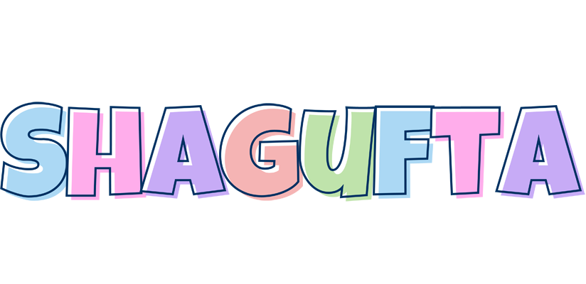 Shagufta pastel logo