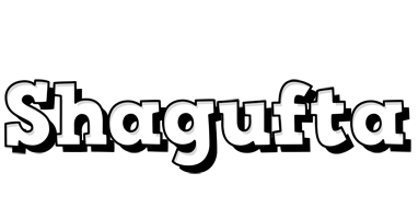 Shagufta snowing logo