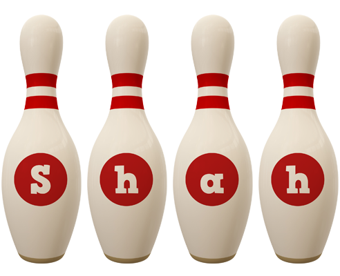 Shah bowling-pin logo