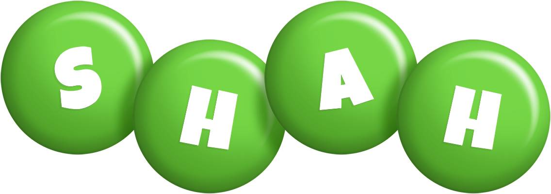 Shah candy-green logo