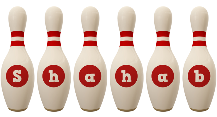 Shahab bowling-pin logo