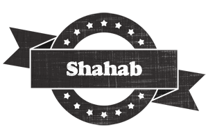 Shahab grunge logo