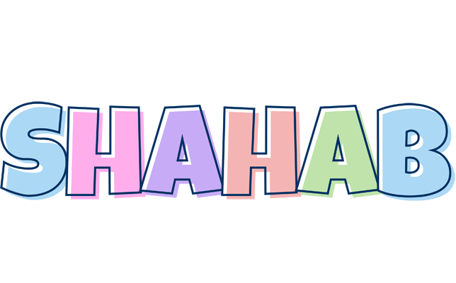 Shahab pastel logo