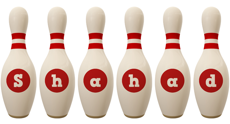 Shahad bowling-pin logo