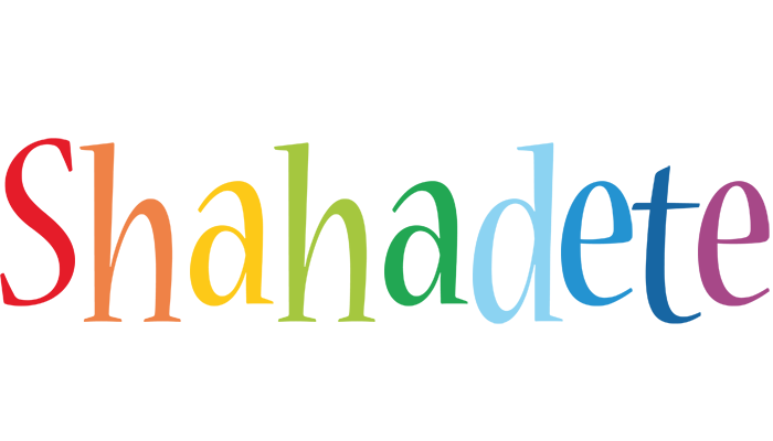 Shahadete birthday logo
