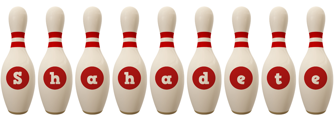 Shahadete bowling-pin logo