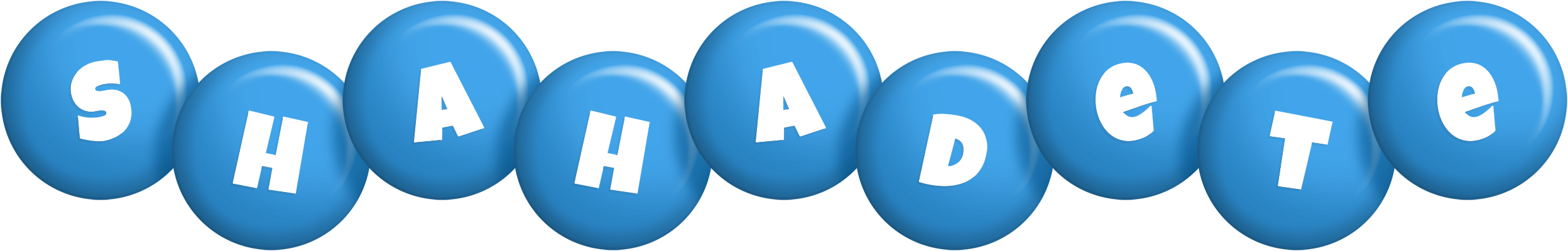 Shahadete candy-blue logo