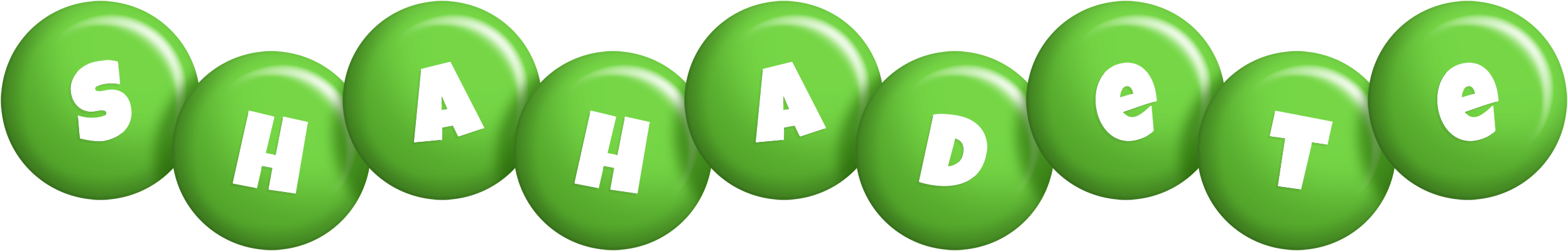 Shahadete candy-green logo
