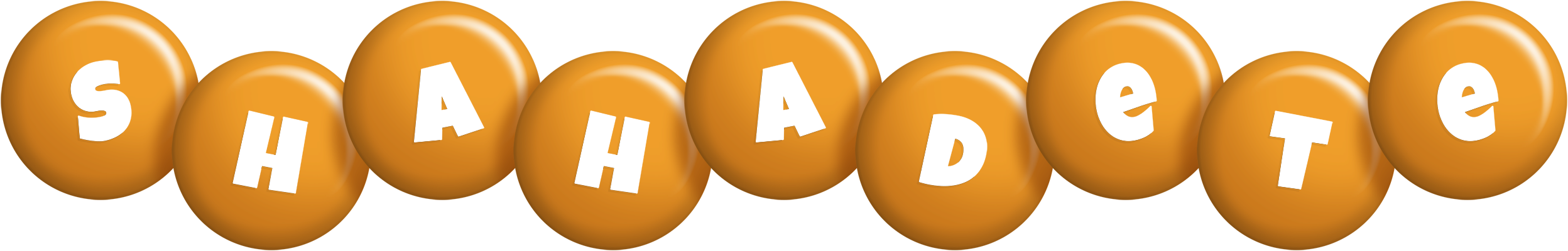 Shahadete candy-orange logo