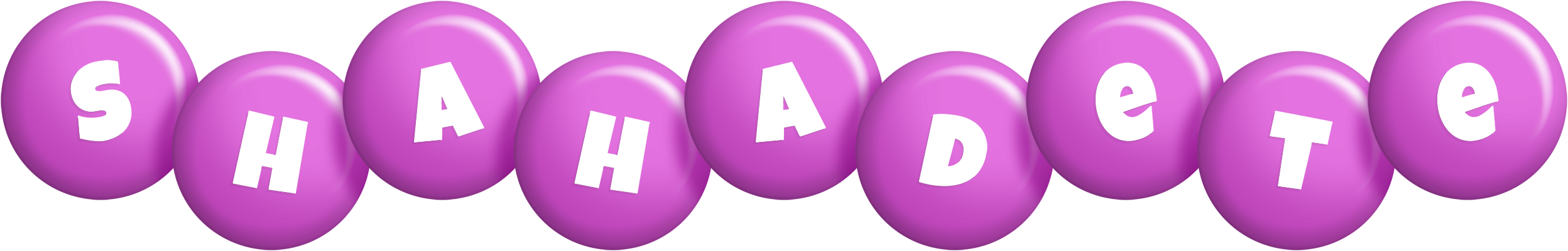 Shahadete candy-purple logo