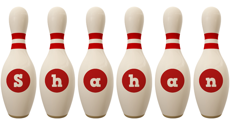 Shahan bowling-pin logo