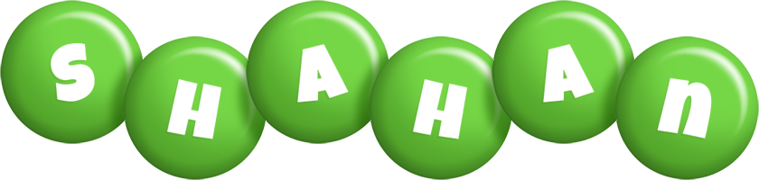 Shahan candy-green logo