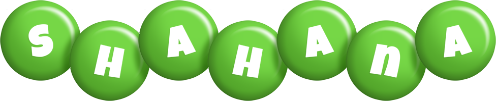 Shahana candy-green logo