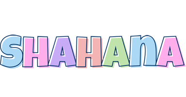 Shahana pastel logo