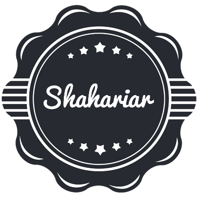 Shahariar badge logo