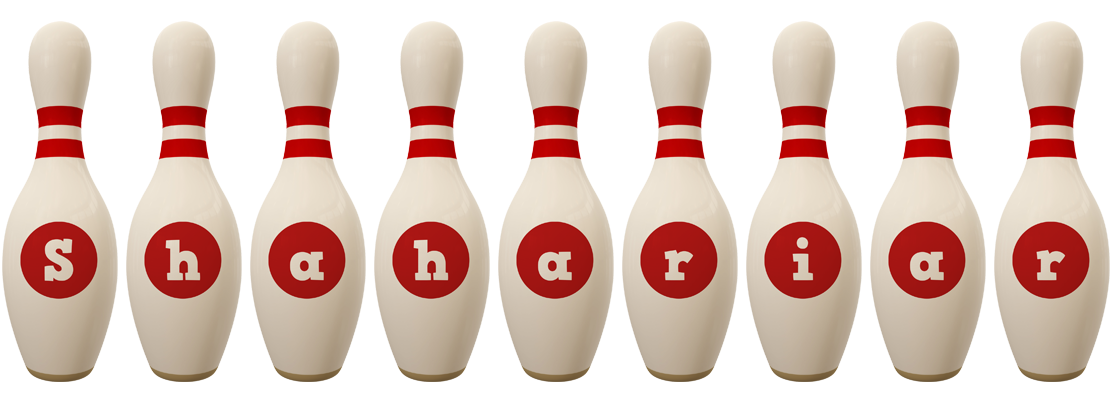 Shahariar bowling-pin logo