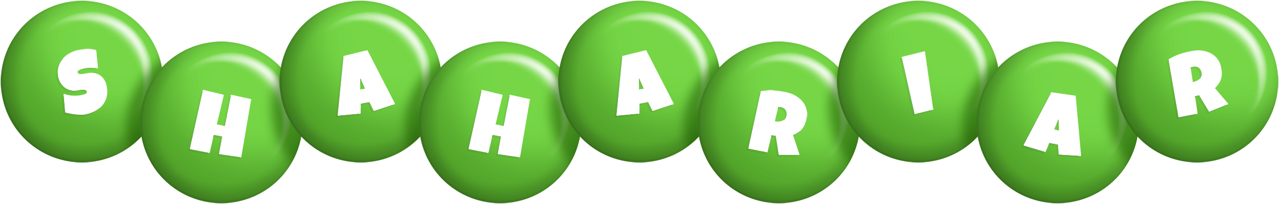 Shahariar candy-green logo