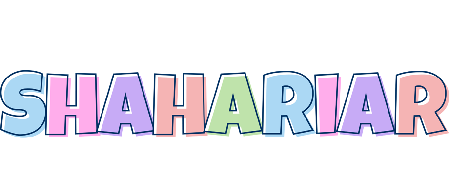 Shahariar pastel logo