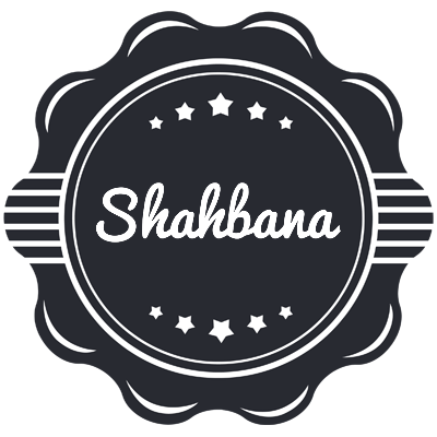 Shahbana badge logo