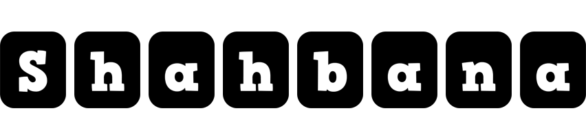 Shahbana box logo