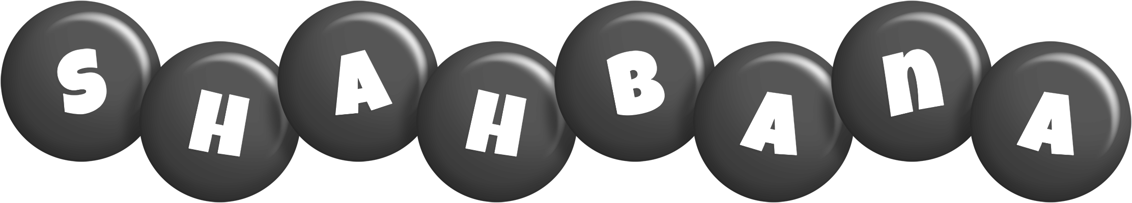 Shahbana candy-black logo