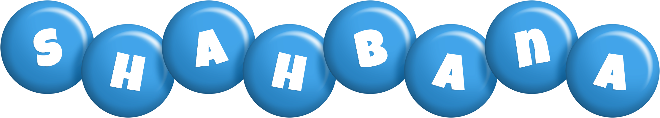 Shahbana candy-blue logo