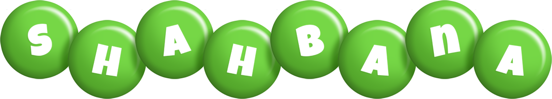 Shahbana candy-green logo