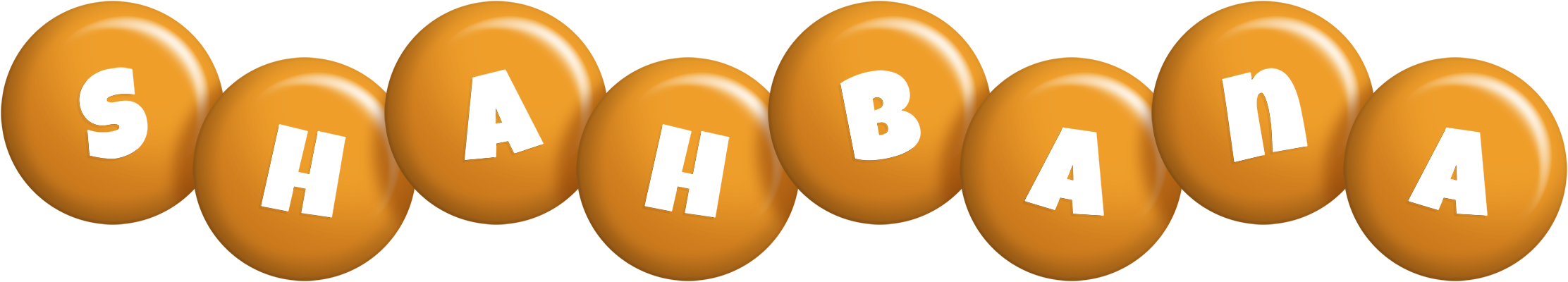 Shahbana candy-orange logo