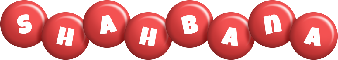 Shahbana candy-red logo