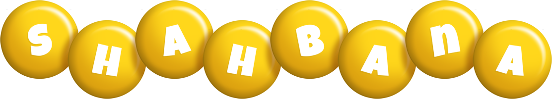 Shahbana candy-yellow logo