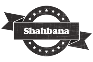 Shahbana grunge logo