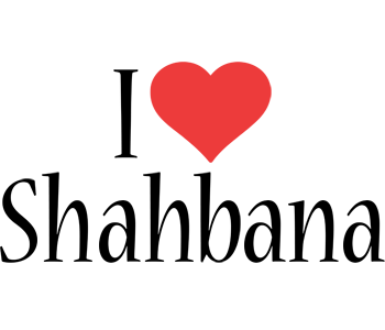 Shahbana i-love logo