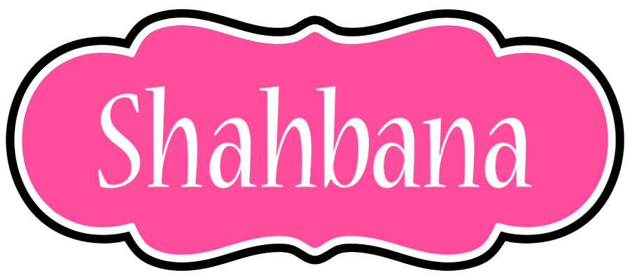 Shahbana invitation logo
