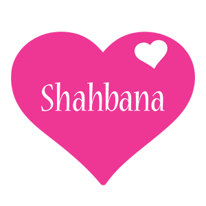 Shahbana love-heart logo