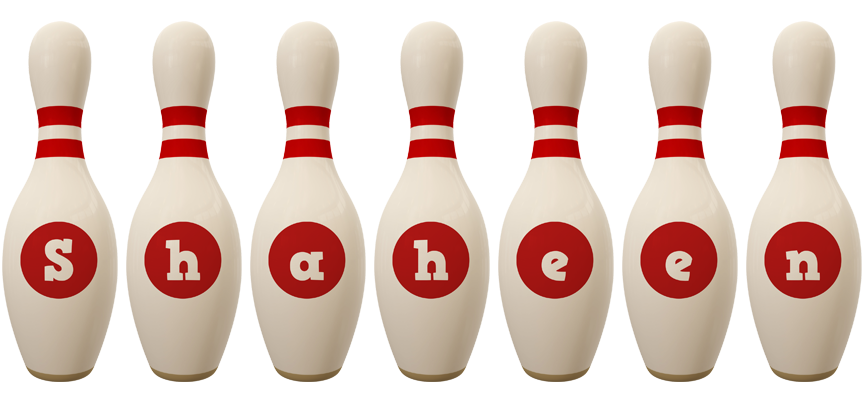 Shaheen bowling-pin logo