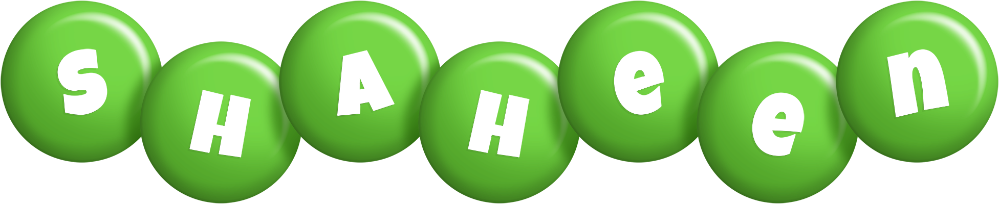 Shaheen candy-green logo