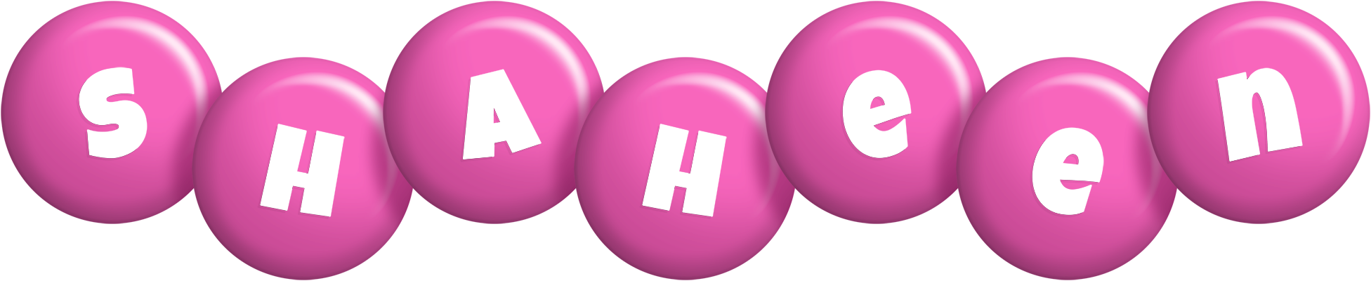 Shaheen candy-pink logo