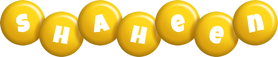 Shaheen candy-yellow logo