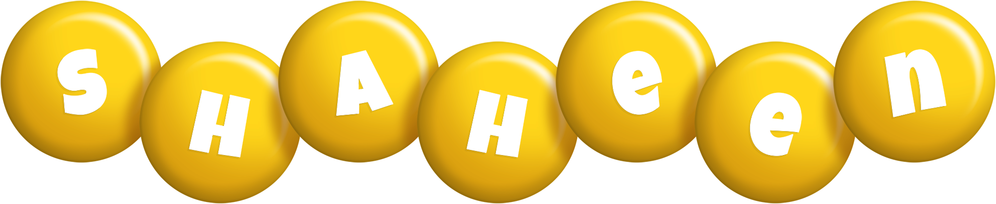 Shaheen candy-yellow logo