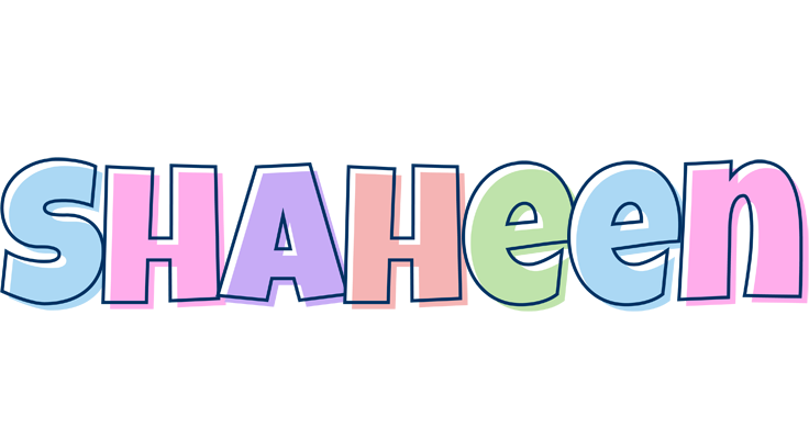 Shaheen pastel logo
