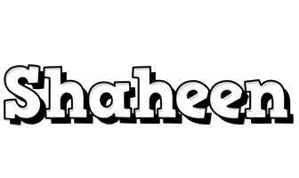 Shaheen snowing logo