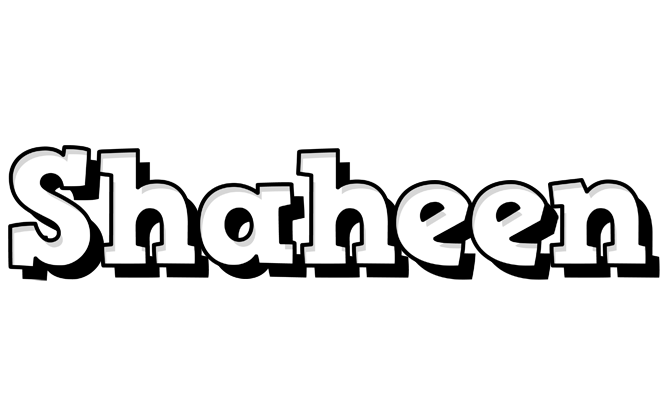Shaheen snowing logo