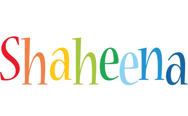 Shaheena birthday logo