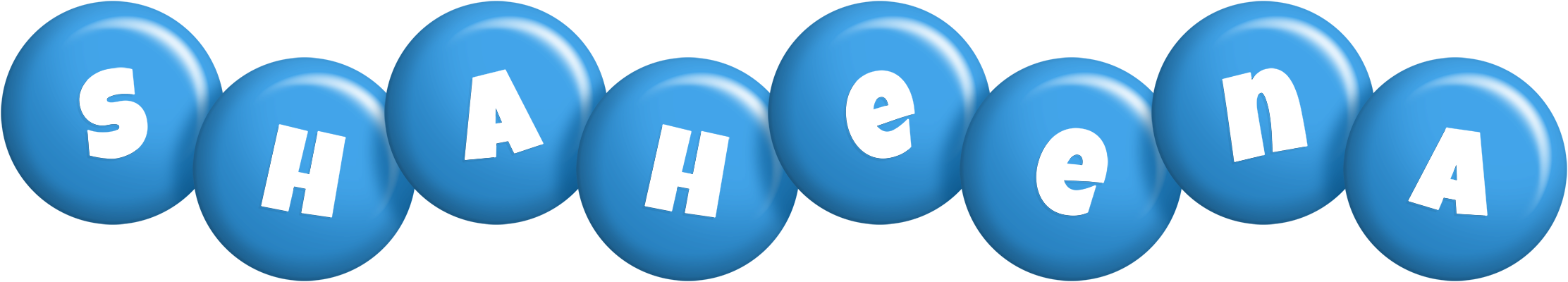 Shaheena candy-blue logo