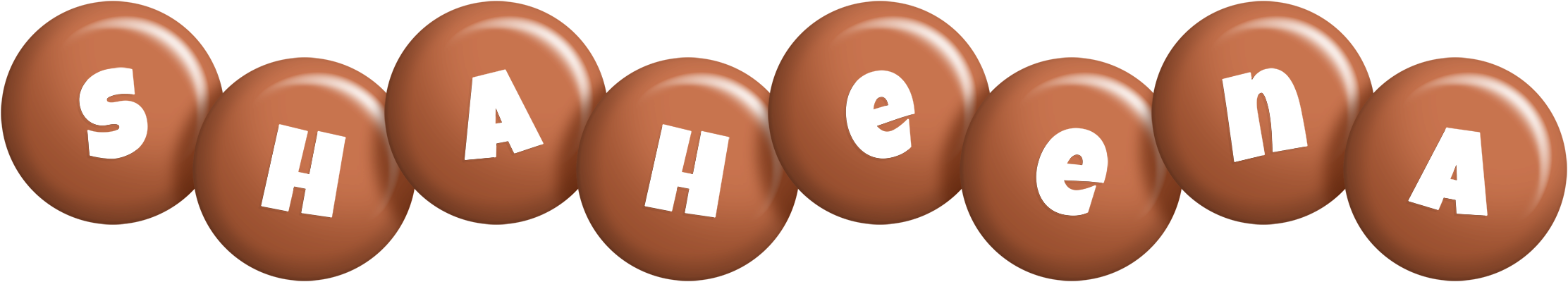 Shaheena candy-brown logo
