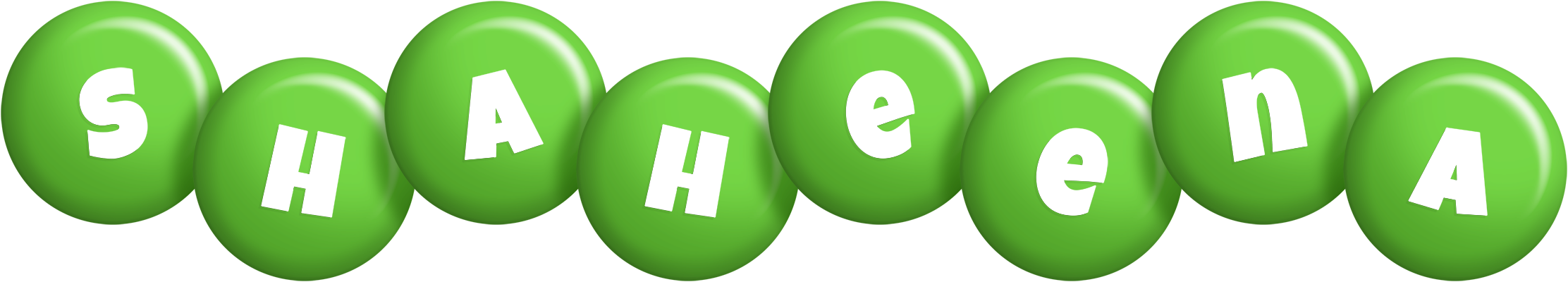 Shaheena candy-green logo