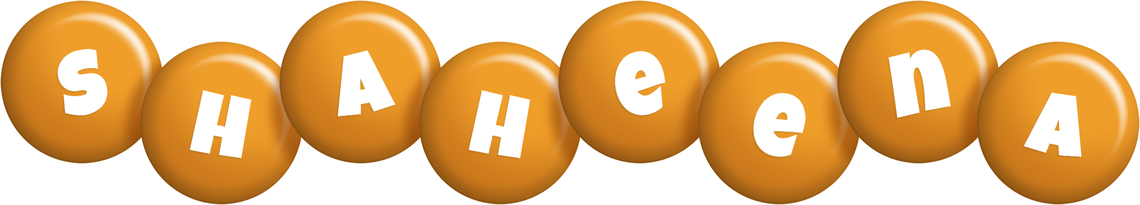 Shaheena candy-orange logo