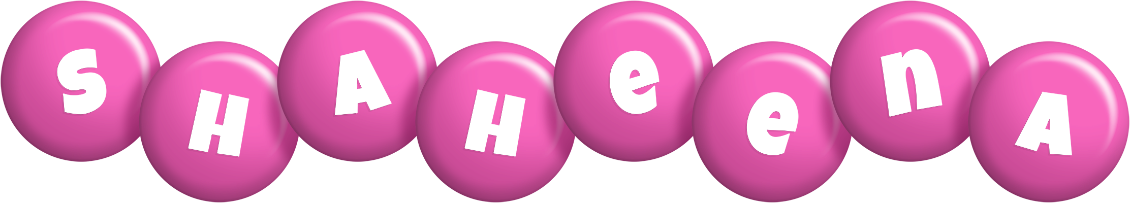 Shaheena candy-pink logo