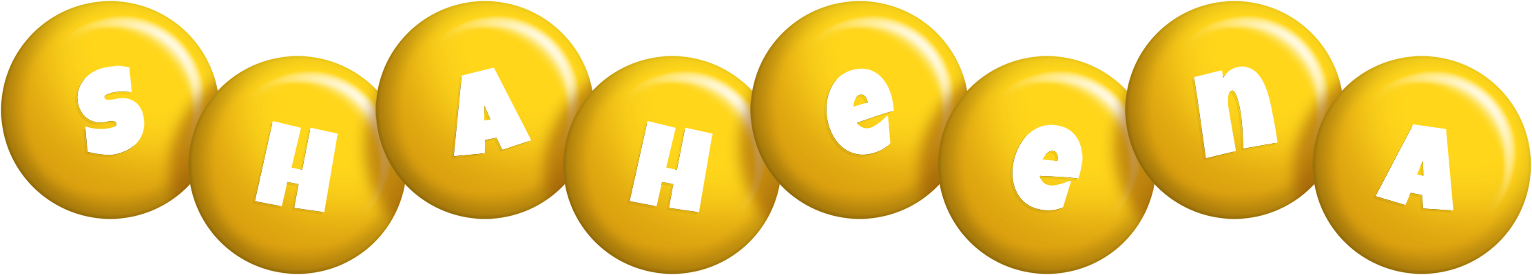 Shaheena candy-yellow logo