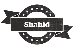 Shahid grunge logo